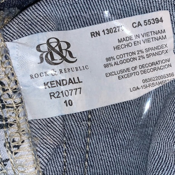 Rock & Republic Jeans Kendall size 10 - Picture 7 of 8